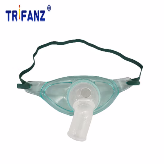Máscara de oxigênio descartável de uso único Máscara médica de oxigênio para adultos com tubulação ISO13485
